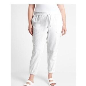 NWT $109 ATHLETA Farallon Printed Jogger, Spliced Magic Veil Grey, Size 24